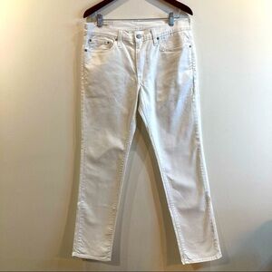 LEVI’S 511 Sz 33 x 32 Premium Denim White Jeans